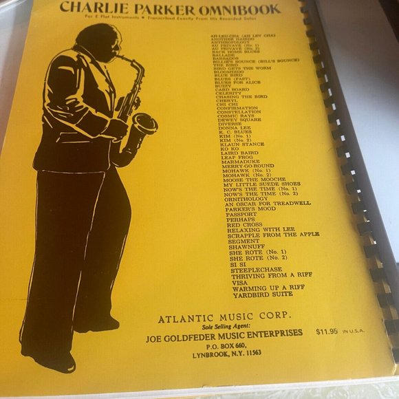 Charlie Parker Omnibook - For E-flat Instruments - 1978 Jazz Songbook - NEW - Picture 2 of 3